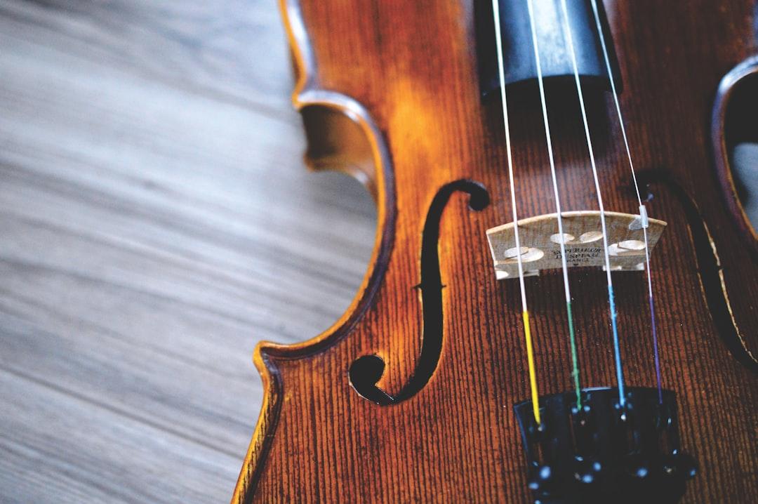 Brown and black violin from Providence Doucet on Unsplash Nghe nhạc giúp giảm huyết áp cao