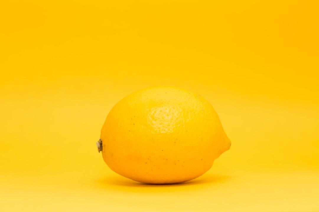 Closeup photo of yellow lemon from Markus Spiske on Unsplash